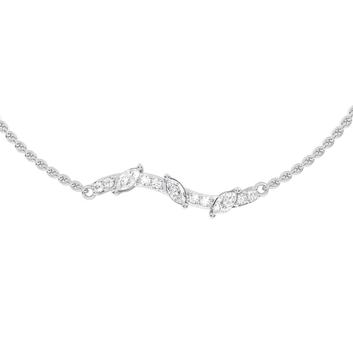 1/4 CT. Round and Marquise Natural Diamond Bracelet