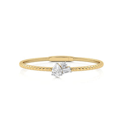 1 1/2 CT. Three Stone Lab Created Diamond Bangle Bracelet