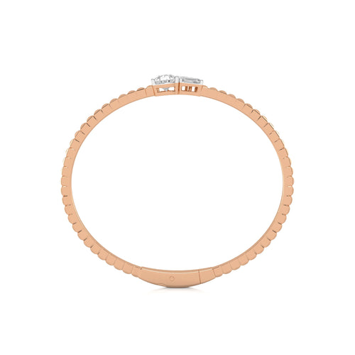 1 1/2 CT. Three Stone Lab Created Diamond Bangle Bracelet