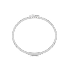 1 1/2 CT. Three Stone Lab Created Diamond Bangle Bracelet