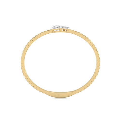 1 1/2 CT. Three Stone Lab Created Diamond Bangle Bracelet