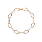 1 3/4 CT. Oval Chain Natural Diamond Bracelet
