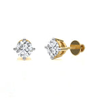 1/4 CT. Classic Solitaire Round Lab Created  Diamond Stud Earrings