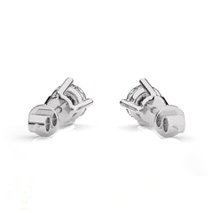 1 CT. Classic Solitaire Round Lab Crearted Diamond Stud Earrings