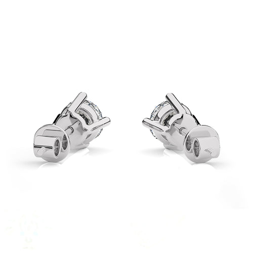 1 CT. Classic Solitaire Round Lab Crearted Diamond Stud Earrings