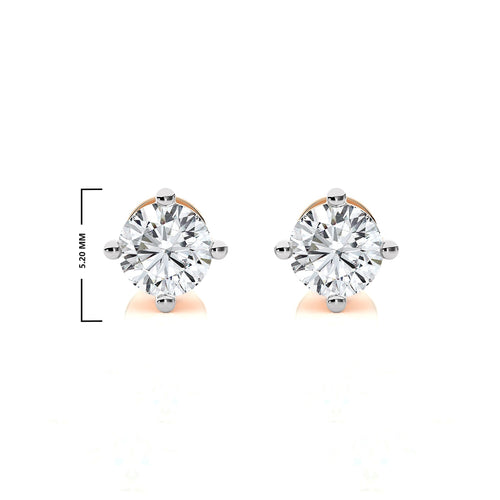 3/8 CT. Classic Round Diamond Stud Earrings