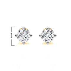 3/8 CT. Classic Round Diamond Stud Earrings