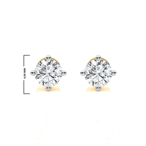 3/4 CT. Classic Round Diamond Stud Earrings