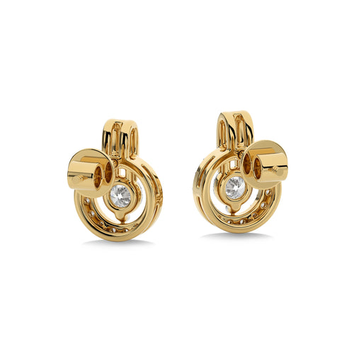 1/2 CT. Round Natural Diamond Timeless Stud Earrings