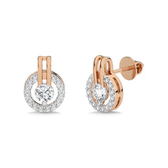 1/2 CT. Round Natural Diamond Timeless Stud Earrings