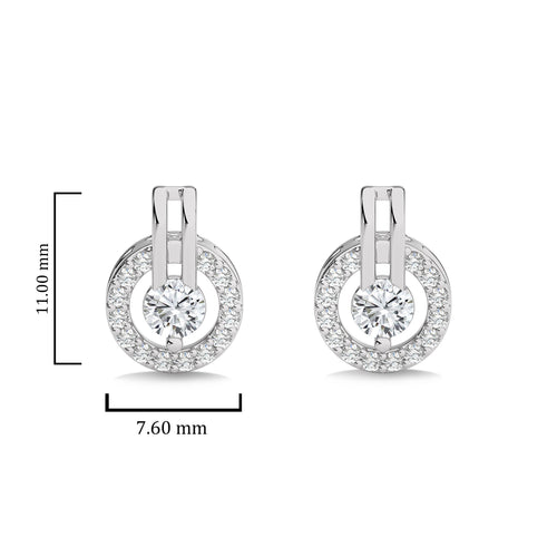 1/2 CT. Round Lab-Created Diamond Timeless Stud Earrings