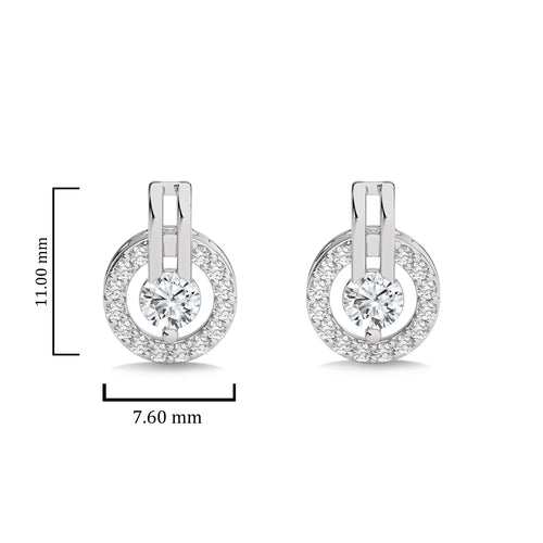 1/2 CT. Round Natural Diamond Timeless Stud Earrings