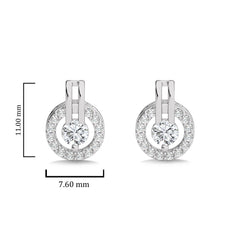 1/2 CT. Round Natural Diamond Timeless Stud Earrings