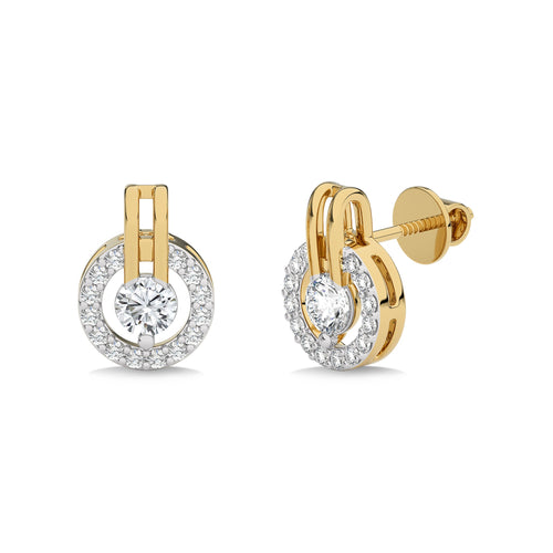 1/2 CT. Round Natural Diamond Timeless Stud Earrings