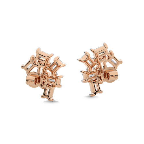 7/8 CT. Baguette Natural Diamond Earrings