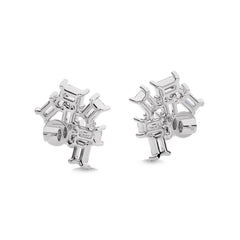 7/8 CT. Baguette Natural Diamond Earrings