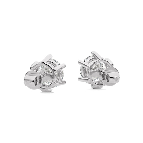 1 1/4 CT. Round Lab Created Diamond Stud Earrings