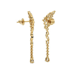 2 3/4 CT. Mixed Shape Lab Created Diamond Drop Earrings