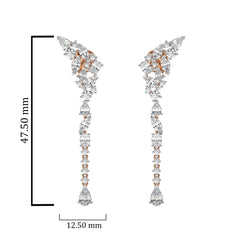 2 3/4 CT. Mixed Shape Lab Created Diamond Drop Earrings