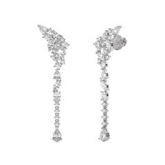 2 3/4 CT. Mixed Shape Natural Diamond Drop Earrings