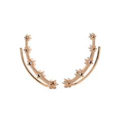 7/8 CT. Round Lab Created Diamond Climber Earrings