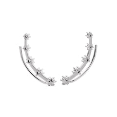 7/8 CT. Round Lab Created Diamond Climber Earrings