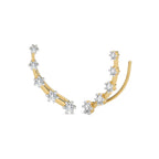 7/8 CT. Round Lab Created Diamond Climber Earrings