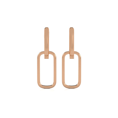 1/4 CT. Paperclip Double Huggies Lab Created Diamond Earrings