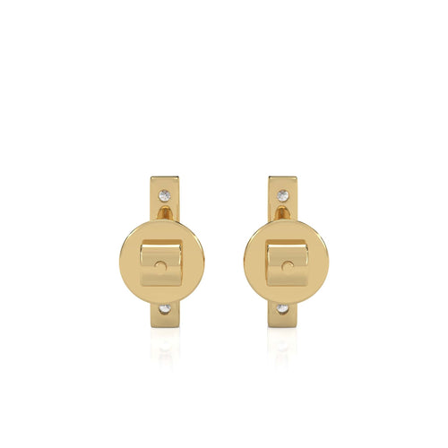 1/4 CT. Round Lab Created Diamond Bar Stud Earrings
