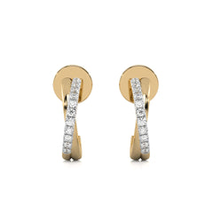 1/8 CT. Round Lab Created Diamond Criss Cross Earrings