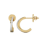 1/8 CT. Round Lab Created Diamond Criss Cross Earrings