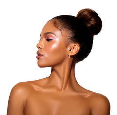 1/2 CT. Round and Heart Shape Lab Created Diamond Huggies Hoop Earrings