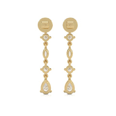 2 CT. Multi Shape Lab Created Diamond Dangle Drop Earrings
