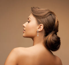 2 CT. Multi Shape Lab Created Diamond Dangle Drop Earrings