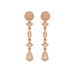 2 CT. Multi Shape Natural Diamond Dangle Drop Earrings