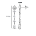 2 CT. Multi Shape Lab Created Diamond Dangle Drop Earrings