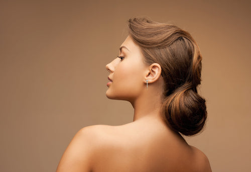 7/8 CT. Round Lab Created Diamond Graduated Dangle Earrings