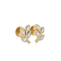 1/4 CT. Marquise Lab Created Diamond Leaves Earrings