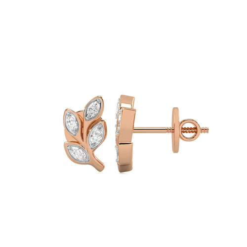 1/4 CT. Marquise Lab Created Diamond Leaves Earrings