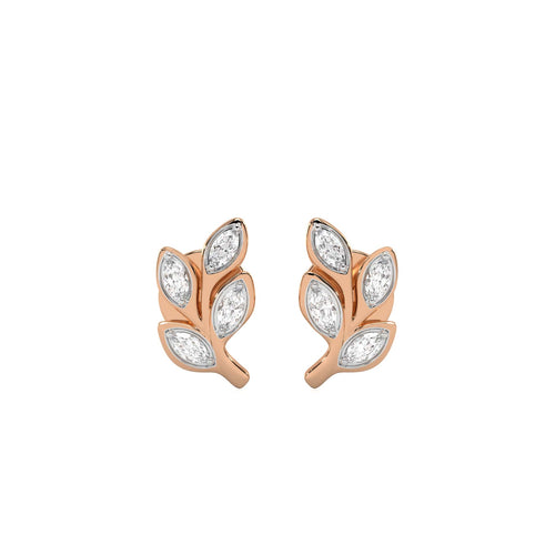 1/4 CT. Marquise Lab Created Diamond Leaves Earrings