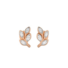 1/4 CT. Marquise Natural Diamond Leaves Earrings