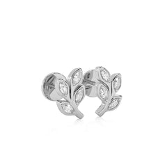 1/4 CT. Marquise Lab Created Diamond Leaves Earrings
