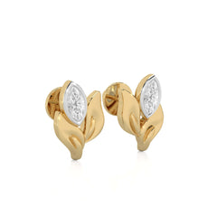 1/2 CT. Marquise Natural Diamond Leaf Earrings
