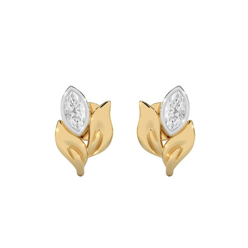 1/2 CT. Marquise Lab Created Diamond Leaf Earrings