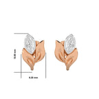 1/2 CT. Marquise Natural Diamond Leaf Earrings