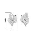 1/2 CT. Marquise Natural Diamond Leaf Earrings