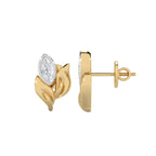 1/2 CT. Marquise Natural Diamond Leaf Earrings
