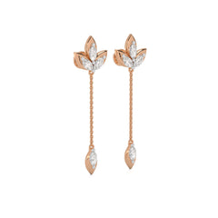 1 1/4 CT. Trio Marquise Lab Created Diamond Chain Drop Earrings
