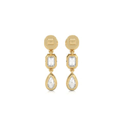3 CT. Multi Shape Bezel set Fashion Earrings
