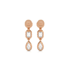 3 CT. Multi Shape Bezel set Fashion Earrings